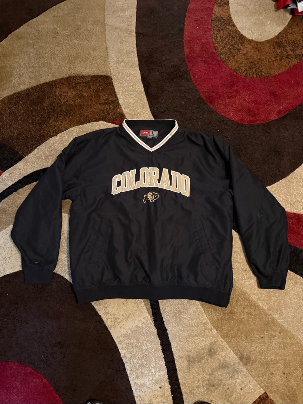 Pro Player Colorado buffaloes teen pull over jacket/coaches great look size L